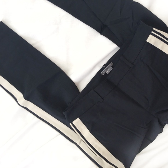 Vince Pants - Vince. Track Stripe Wool Tuxedo Trouser